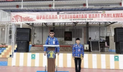 Semangat Nasionalisme di Lapas Narkotika Kelas IIA Pematangsiantar dalam Upacara Hari Pahlawan - DigitalMediaPublic